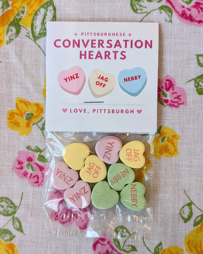 Pittsburghese Conversation Hearts