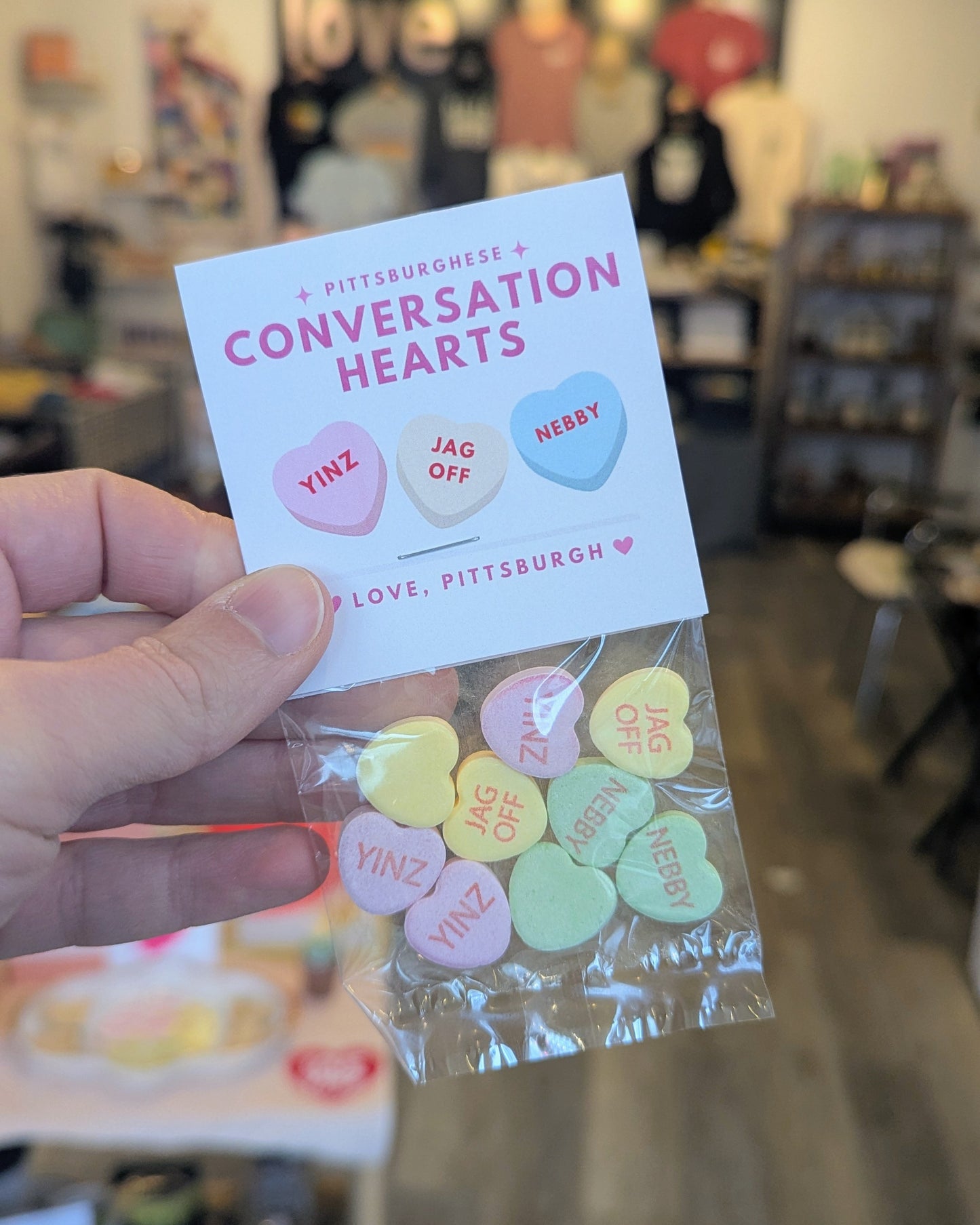 Pittsburghese Conversation Hearts