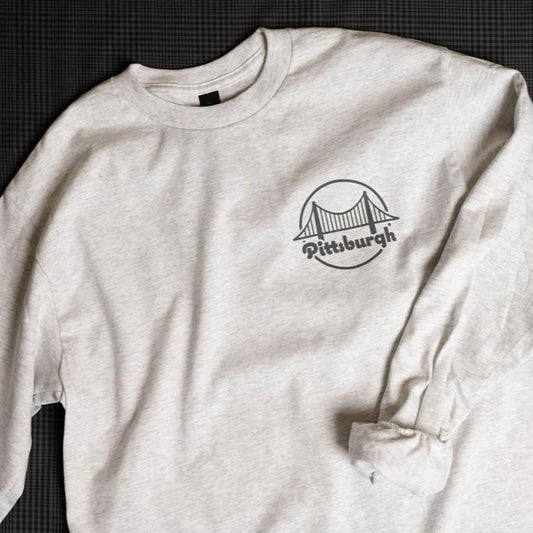 Bridge Emblem LS Tee - Ash