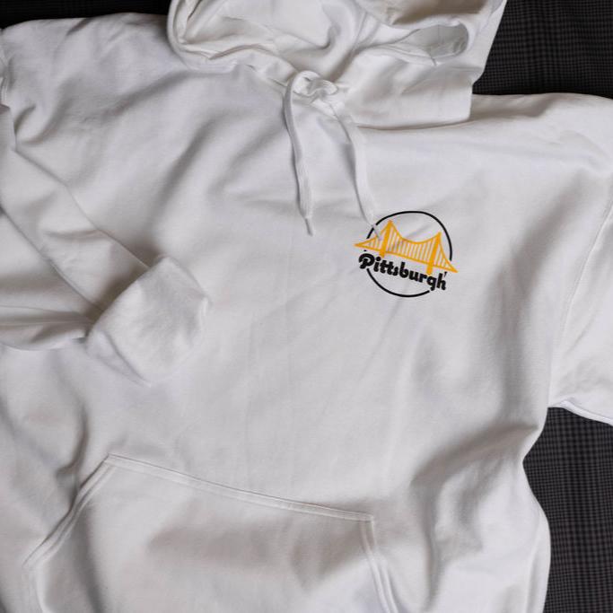 Bridge Emblem Hoodie - White