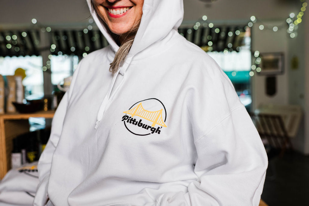 Bridge Emblem Hoodie - White