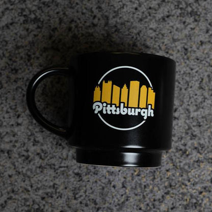 Black Skyline Stack Mug