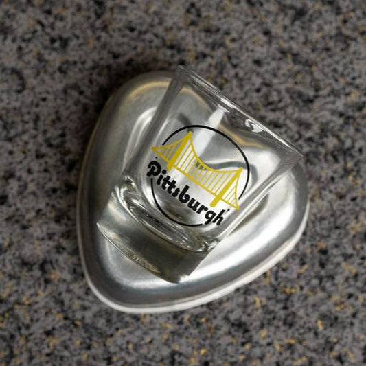 Bridge Emblem Shot Glass