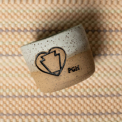 Heart Keystone Ceramic Mini Cup