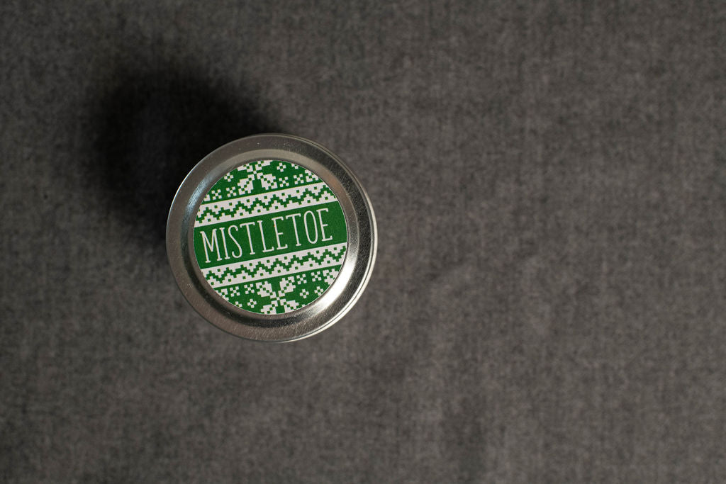 Mistletoe Candle Tin