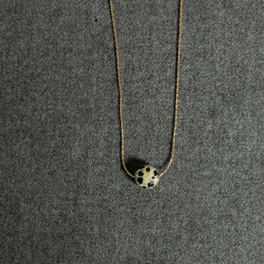 Dalmatian Jasper Bead Necklace