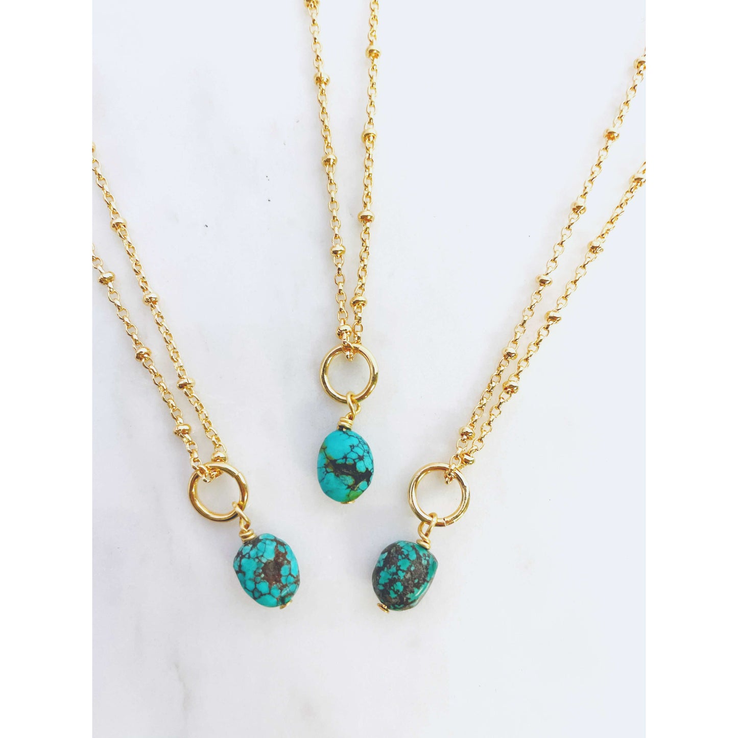 Small Turquoise Oval Necklace