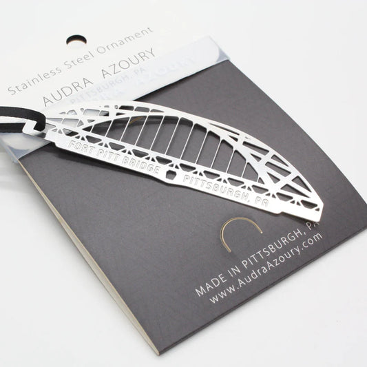 Fort Pitt Bridge Steel Ornament