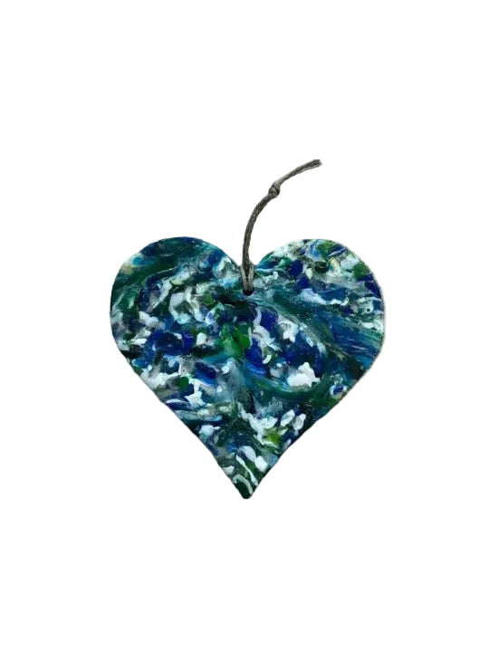 Upcycled Heart Ornament
