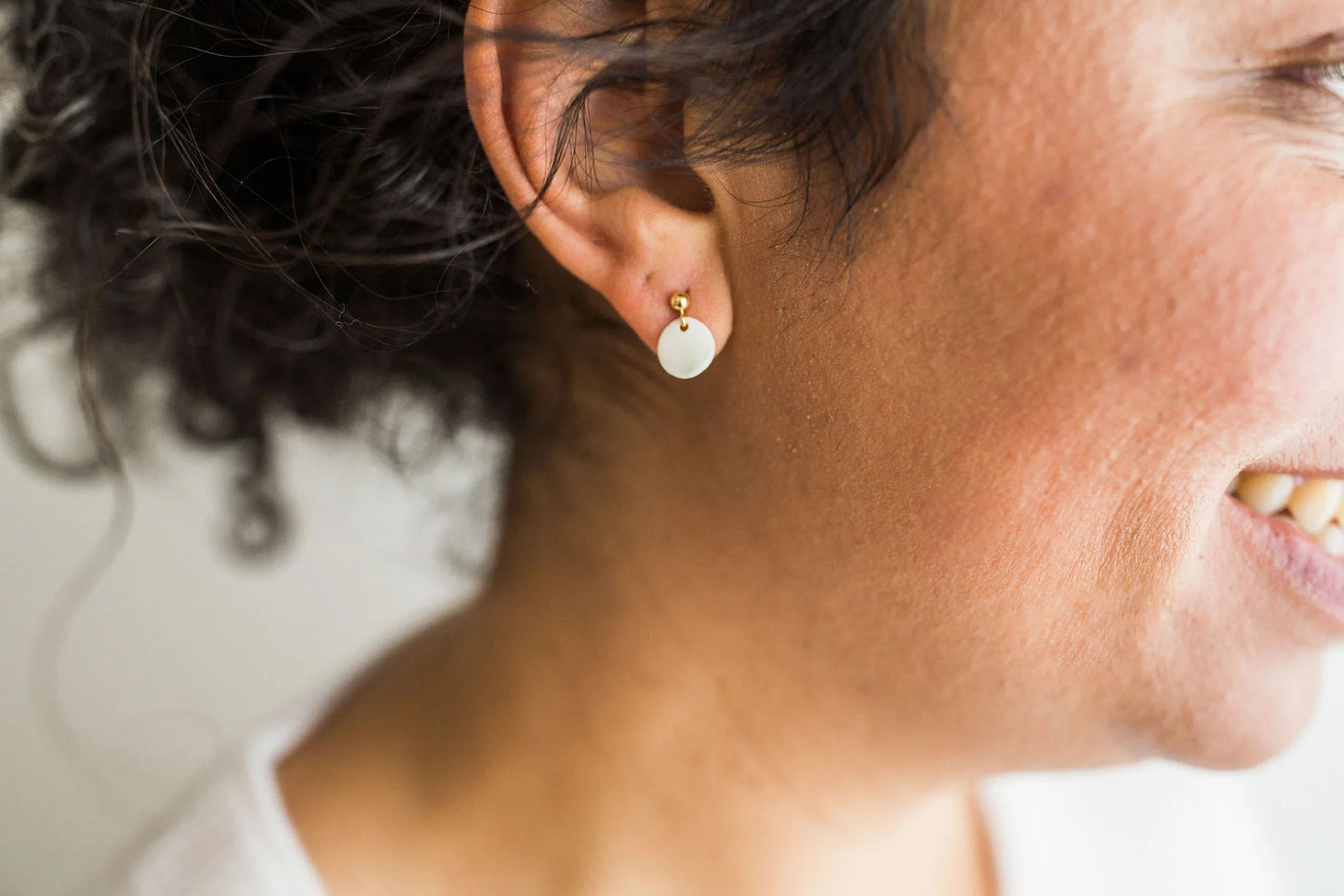 Mini Moon Drop Earrings