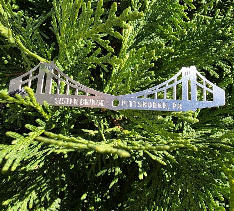 Sister Bridge Steel Ornament