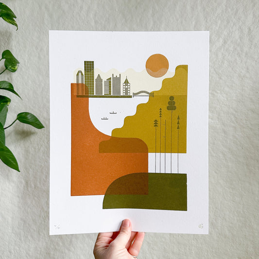 A Pittsburgh Sunset Print