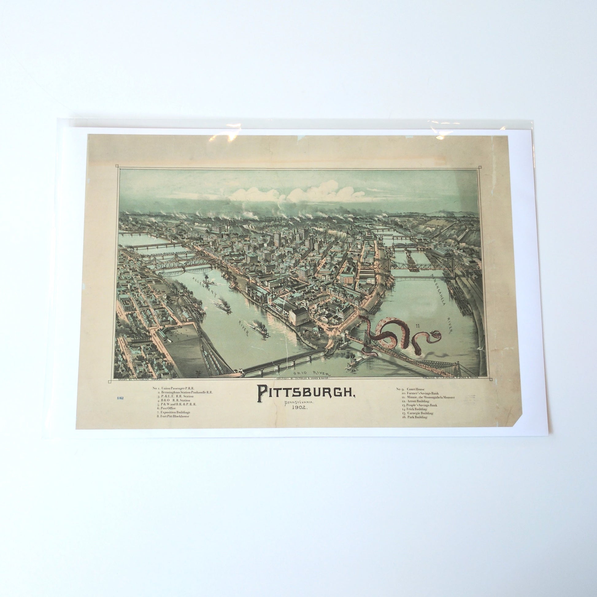 pittsburgh river monsters View of Pittsburgh Print – love, Pittsburgh