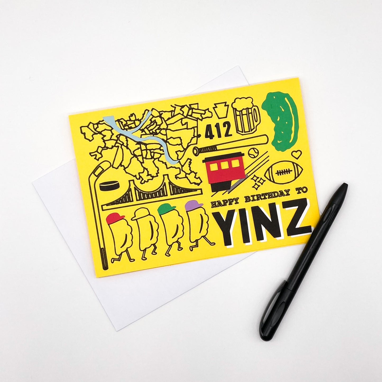 Happy Birthday To Yinz Collage Card