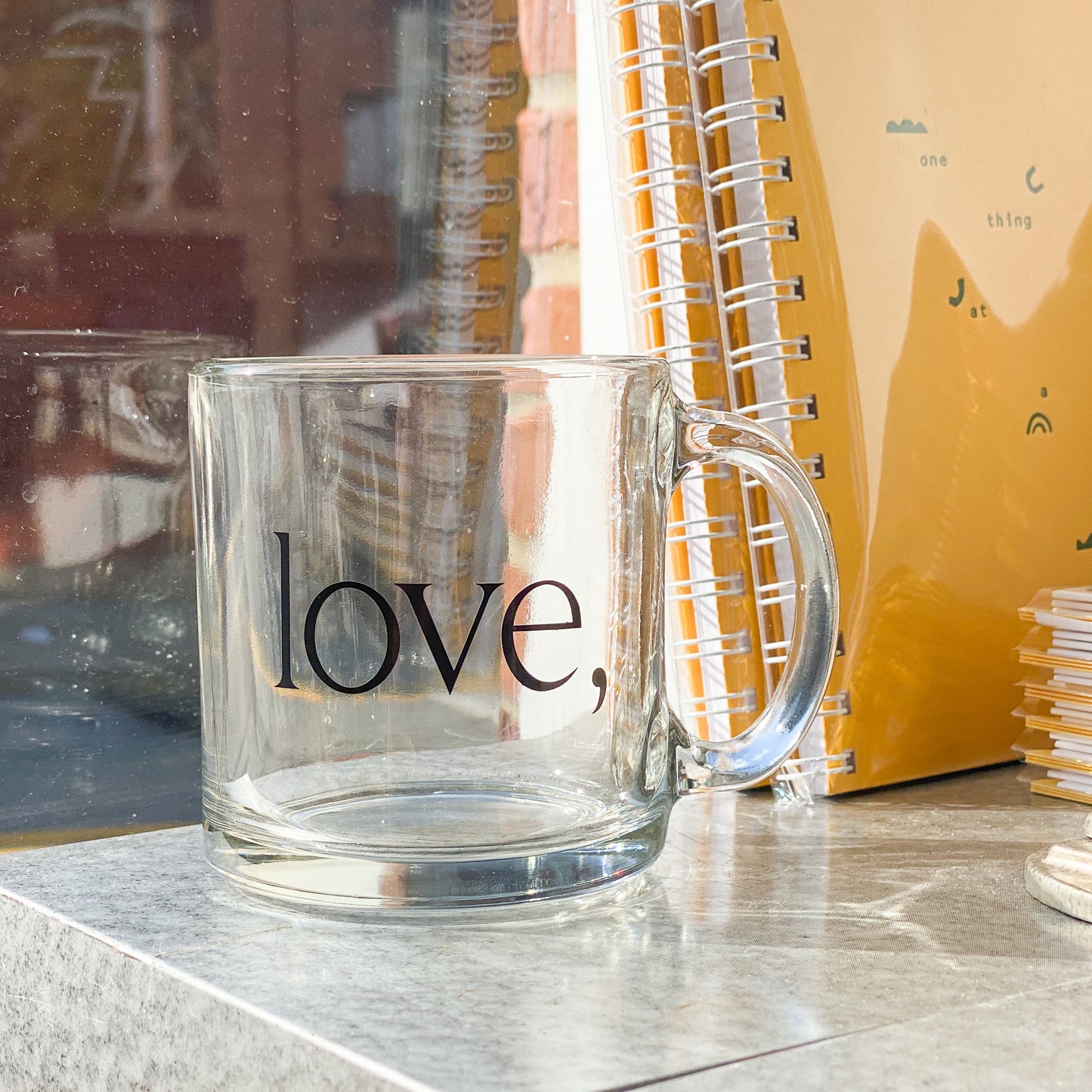 love, Glass Mug