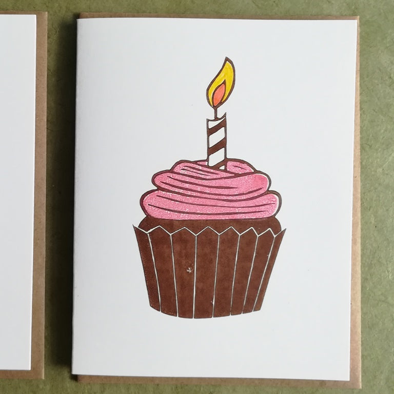 Birthday Cupcake Card - Assorted