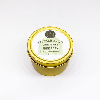 Christmas Tree Farm Travel Candle