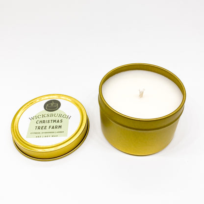 Christmas Tree Farm Travel Candle