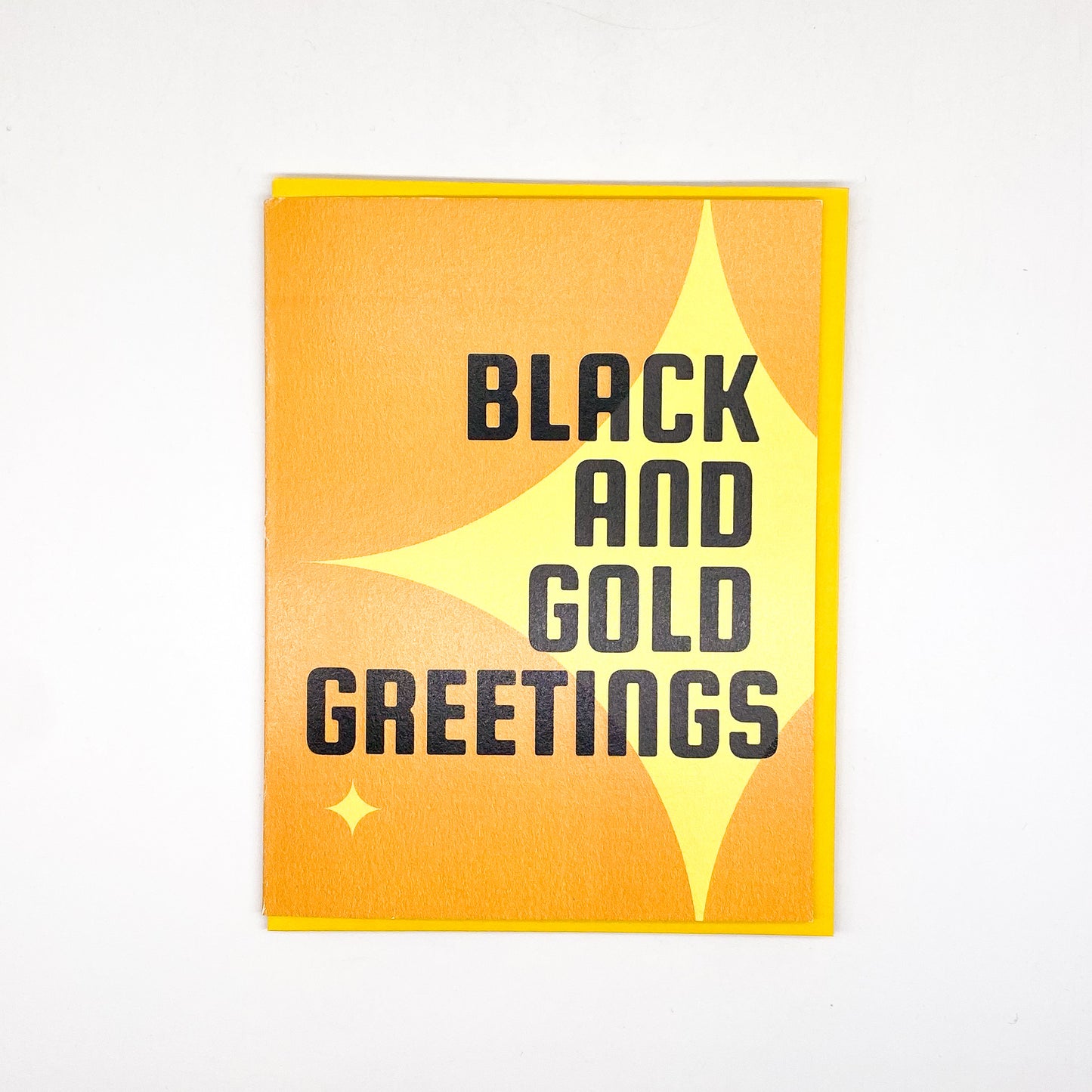 PGH Greetings - Black and Gold Greetings Card