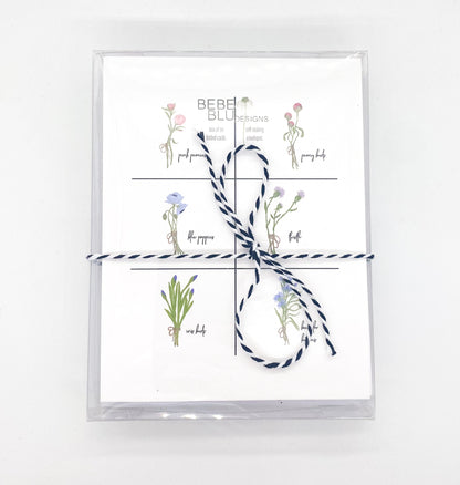 Spring Flower Card Set