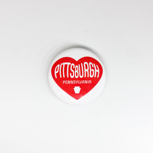 Heart Pittsburgh PA Small Magnet