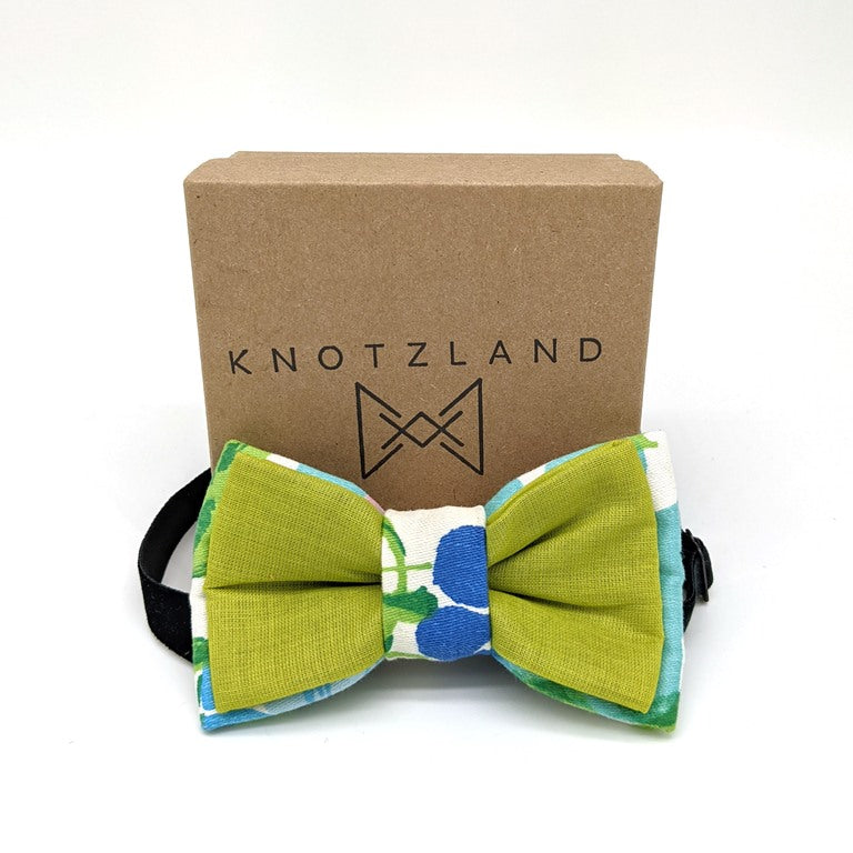 Bow Tie - New Green and Floral 1