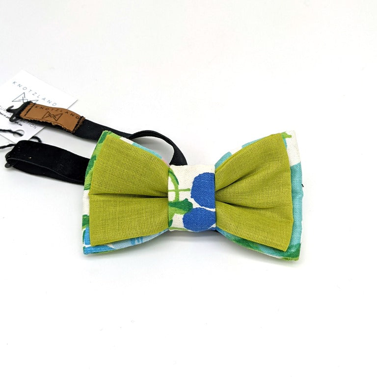 Bow Tie - New Green and Floral 1
