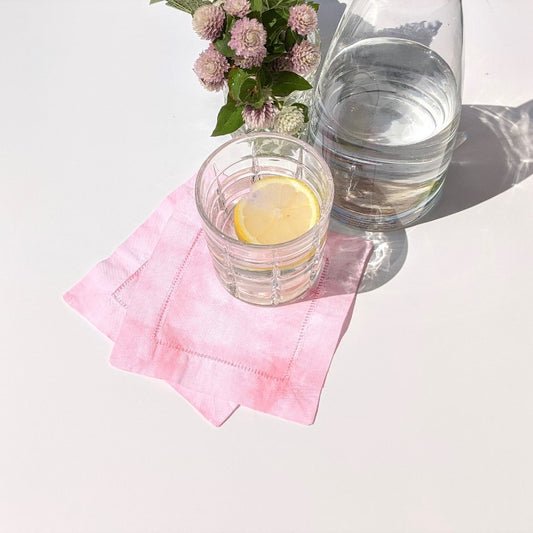 Cloth Cocktail Napkins - Pale Pink