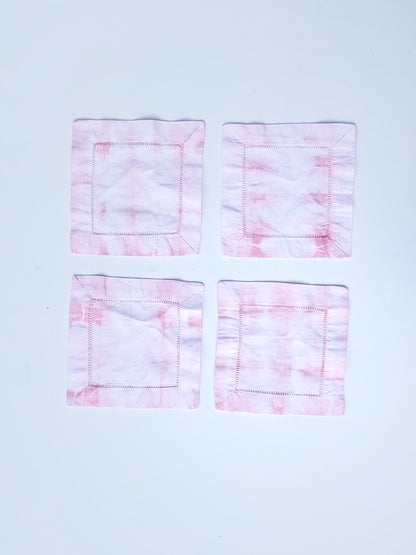 Cloth Cocktail Napkins - Pale Pink