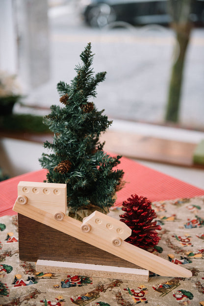 Wooden Incline Cars Toy