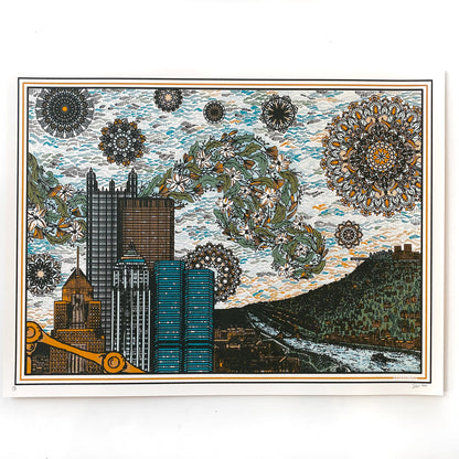 Starry Pittsburgh Night Print