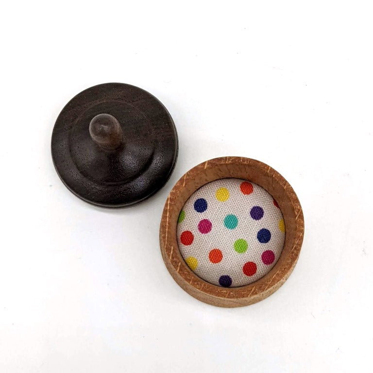 Tiny Wooden Box - Polka Dots