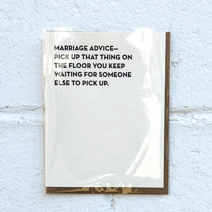 Marriage Advice Card