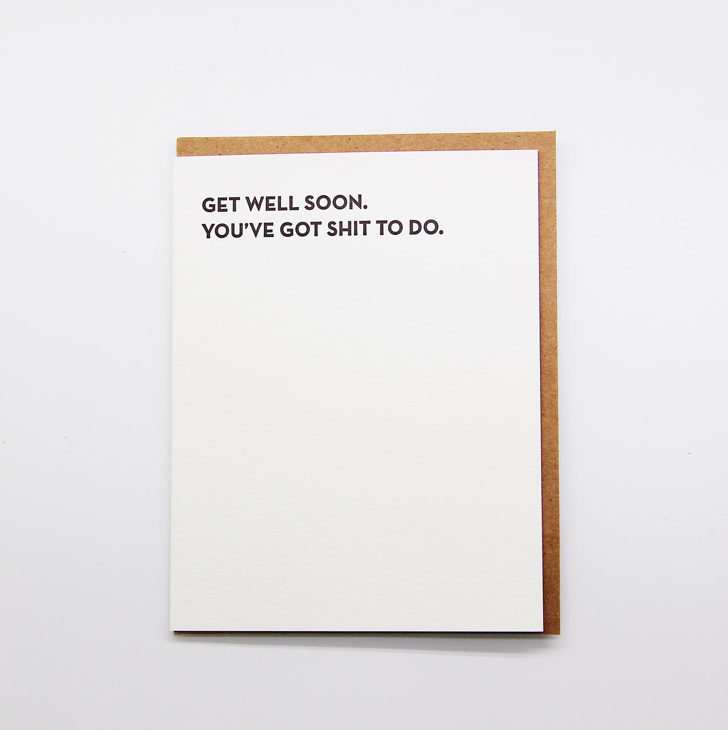 Get Well Soon. sh*t to do card