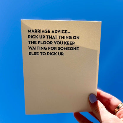 Marriage Advice Card