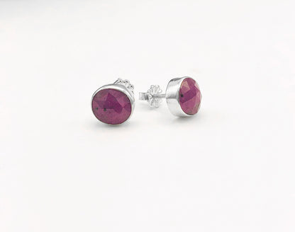 Pink Sapphire Studs